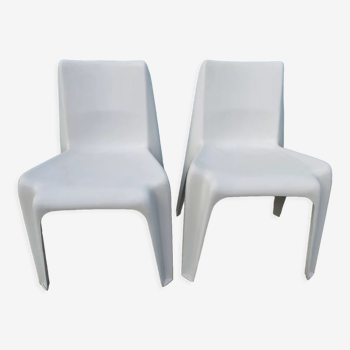 Pair of designer chairs 60, Helmut Batzner