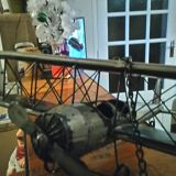 Biplane metal plane