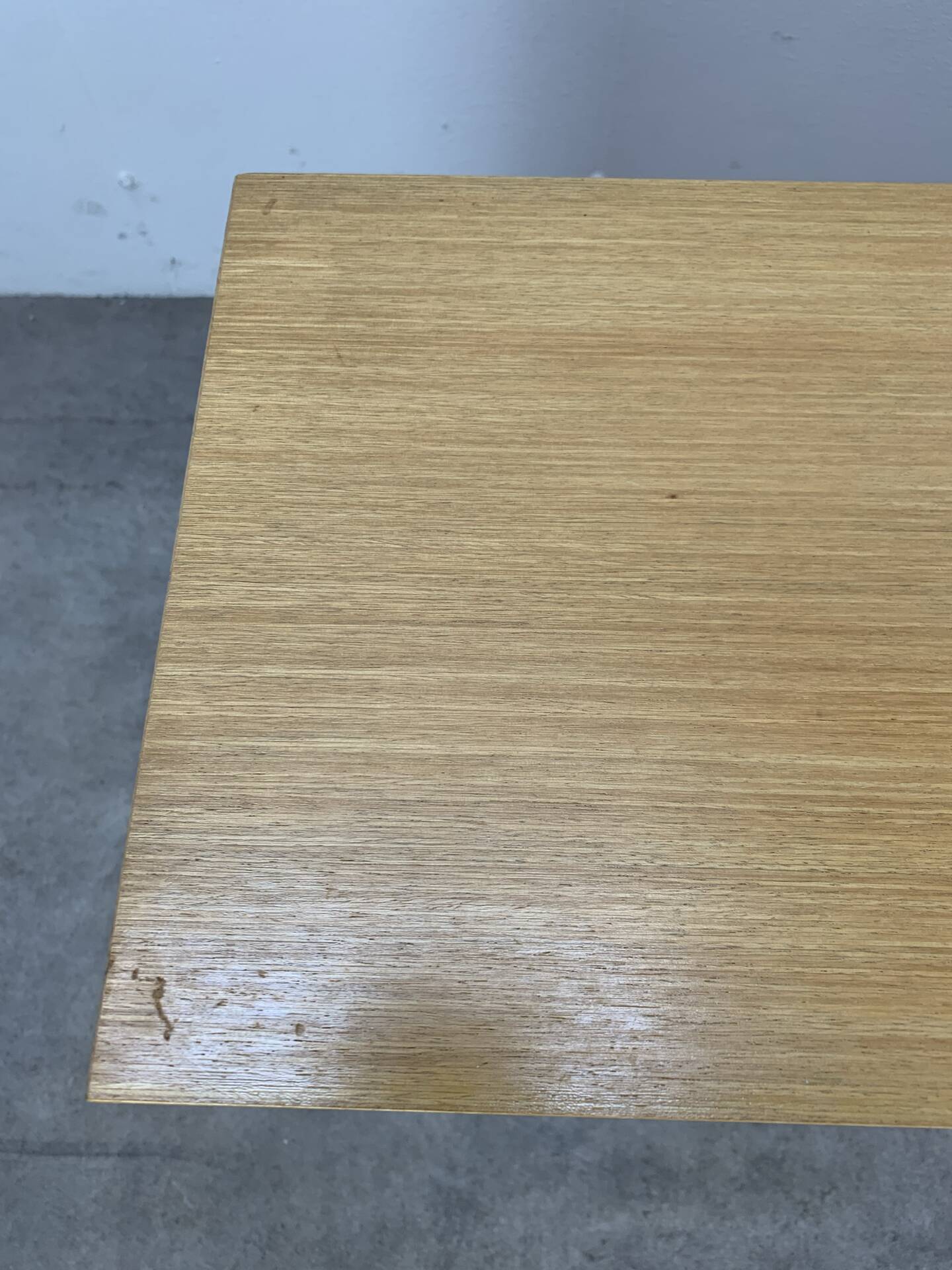 Paire de tables de chevet vintage années 60, bois blond