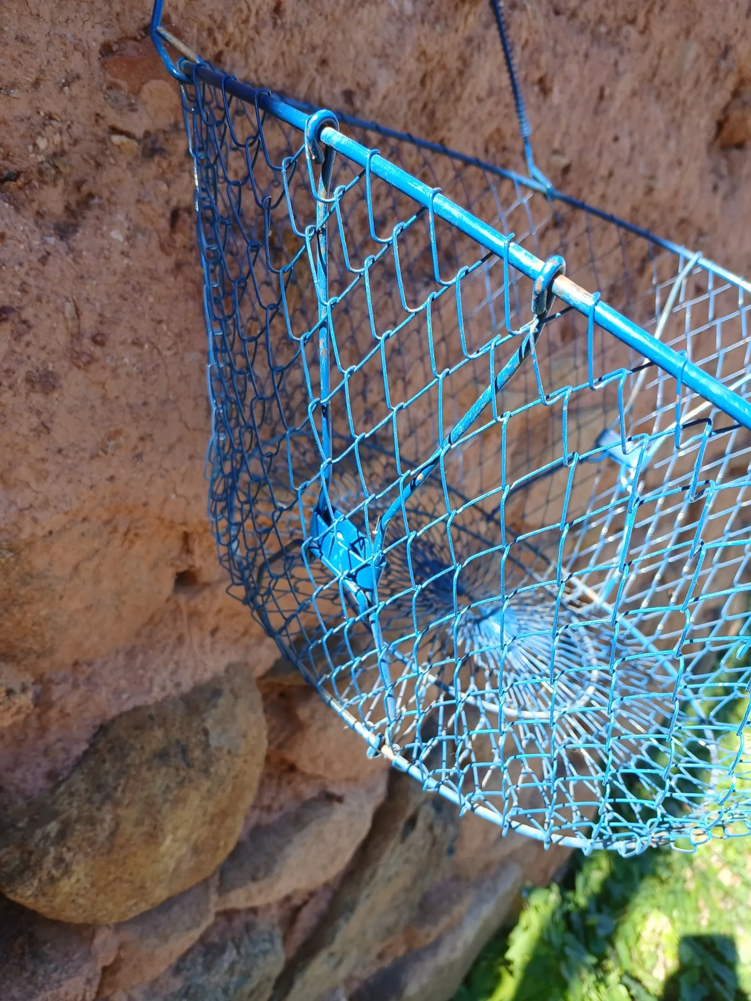 Grand panier de pêche ou récolte ancien 