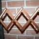 Accordion scandinavian teak wall lights
