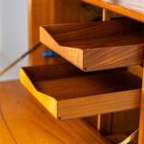 Rare Poul Cadovius standing wall-unit with bar (Denmark, 1960s).