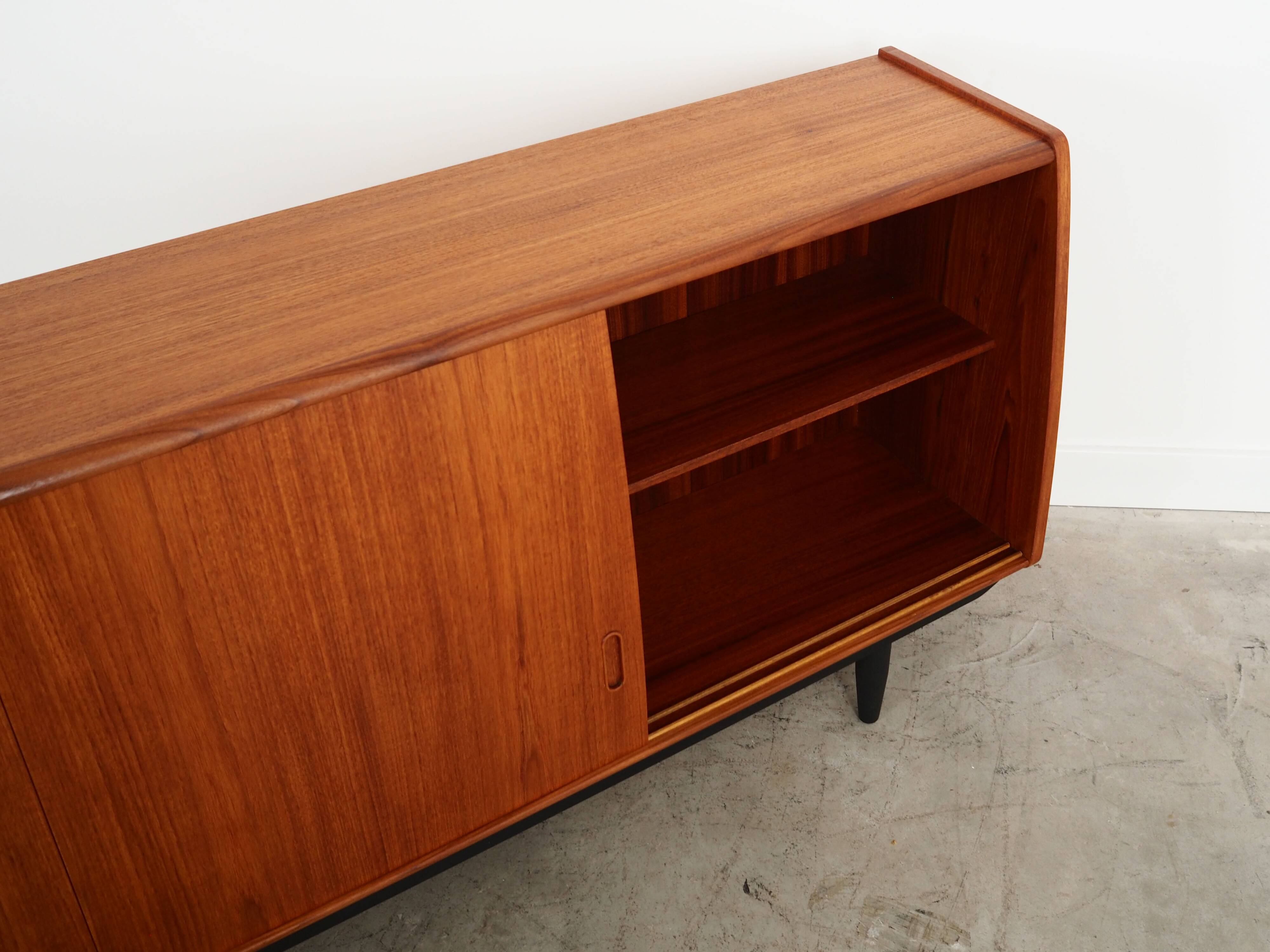 Teak sideboard, Danish design, 1970s, manufacture: PMJ Viby J