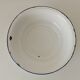 Old enameled sheet metal basin