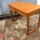 Vintage desk with Scandinavian-style wooden sled feet