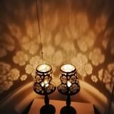 Table floor lamp with candles