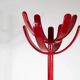 Italian coat rack by Mauro Pasquinelli in red lacquered wood, 1960s