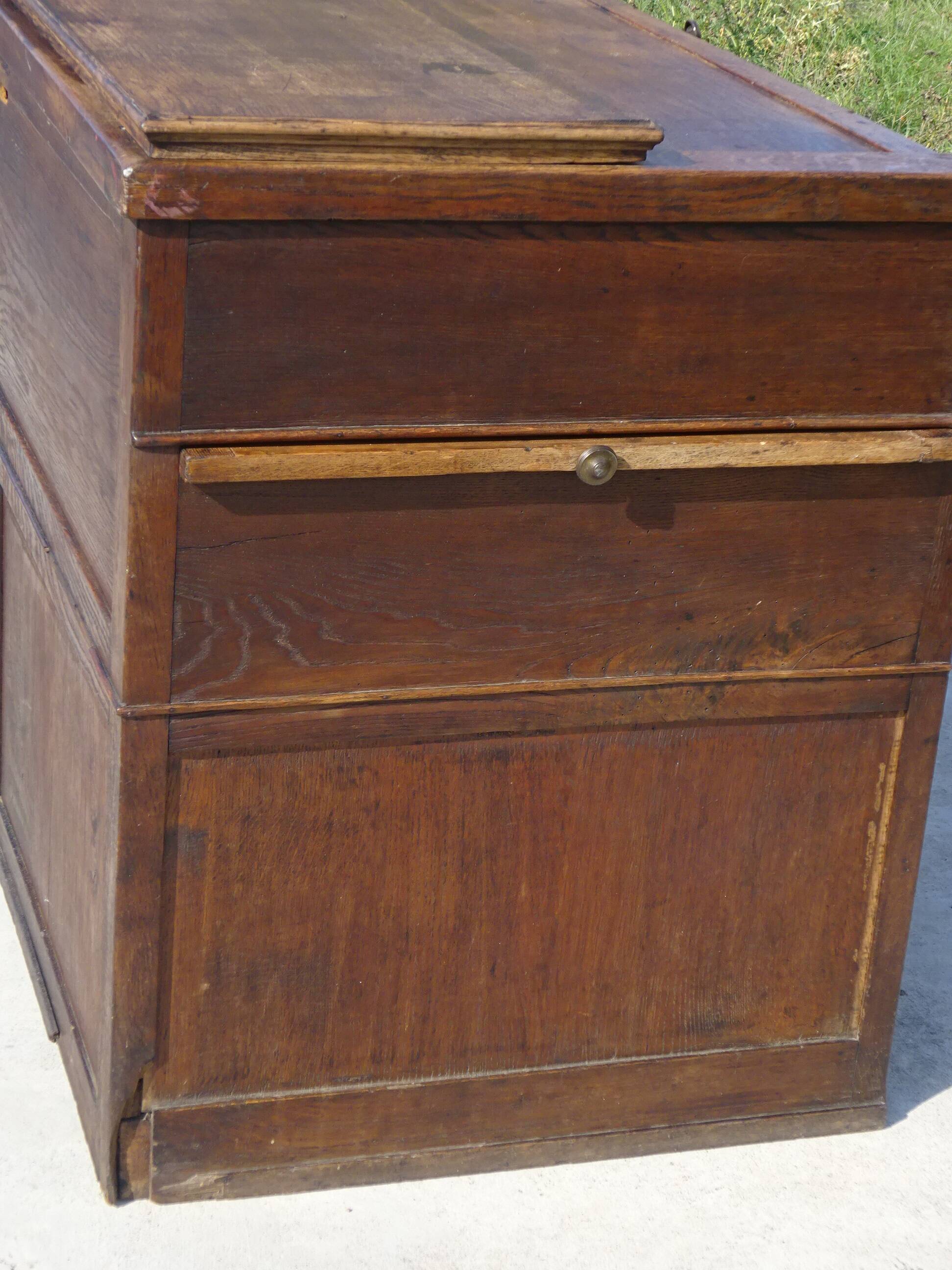 Office furniture, old glove maker's table.