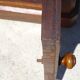 Louis Philippe bedside table in walnut and walnut burl.