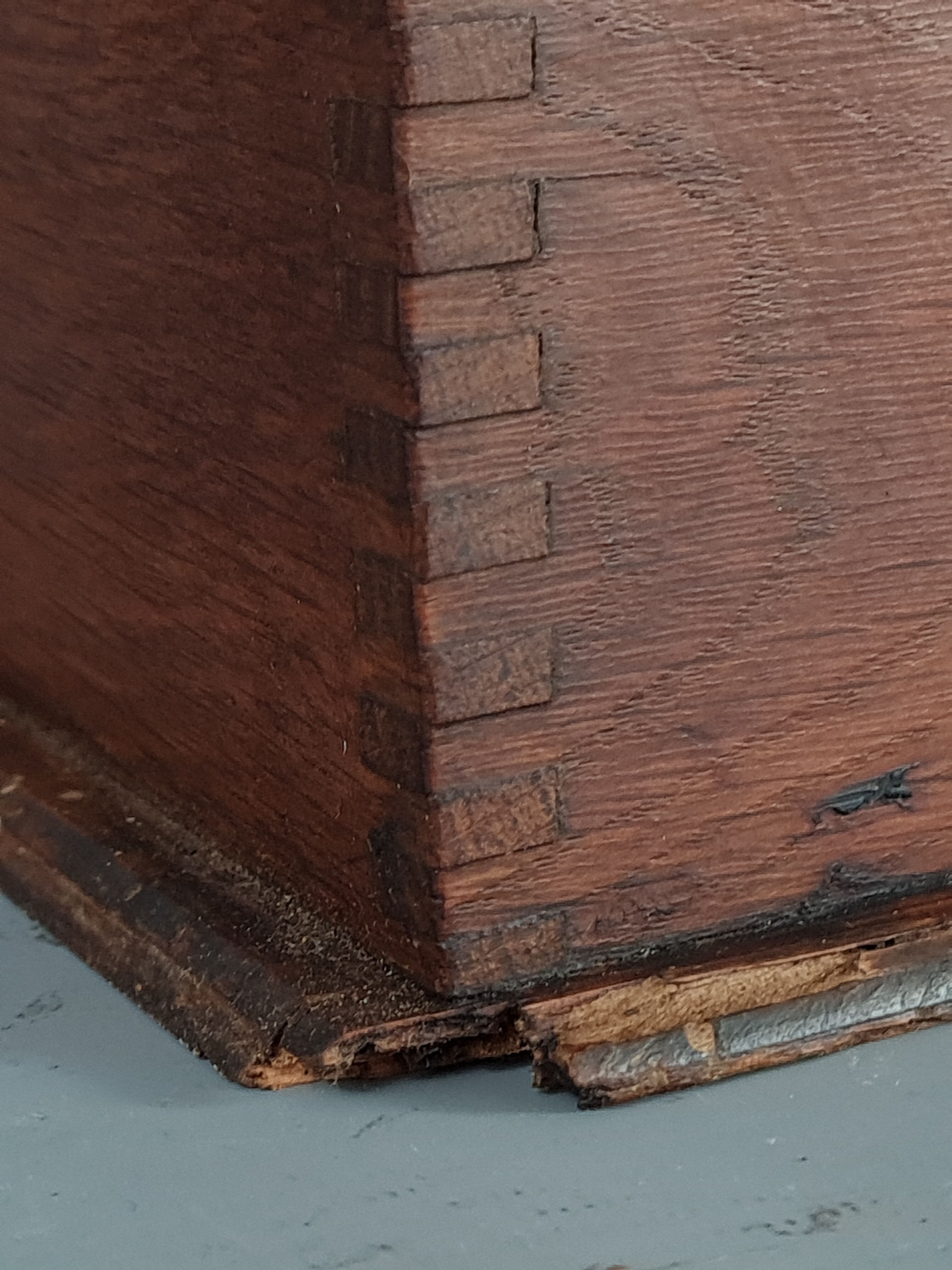 Curtain box for mail or documents to be placed on desk around 1920-1930 sb