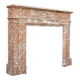 Napoleon III Louis XIV Style Fireplace In Red Rance Marble Circa 1880