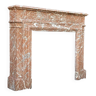 Napoleon III Louis XIV Style Fireplace In Red Rance Marble Circa 1880