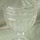 Louis Philippe style glass candy sugar bowl