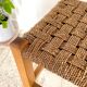 Stool bench wood and rope vintage bohemian spirit