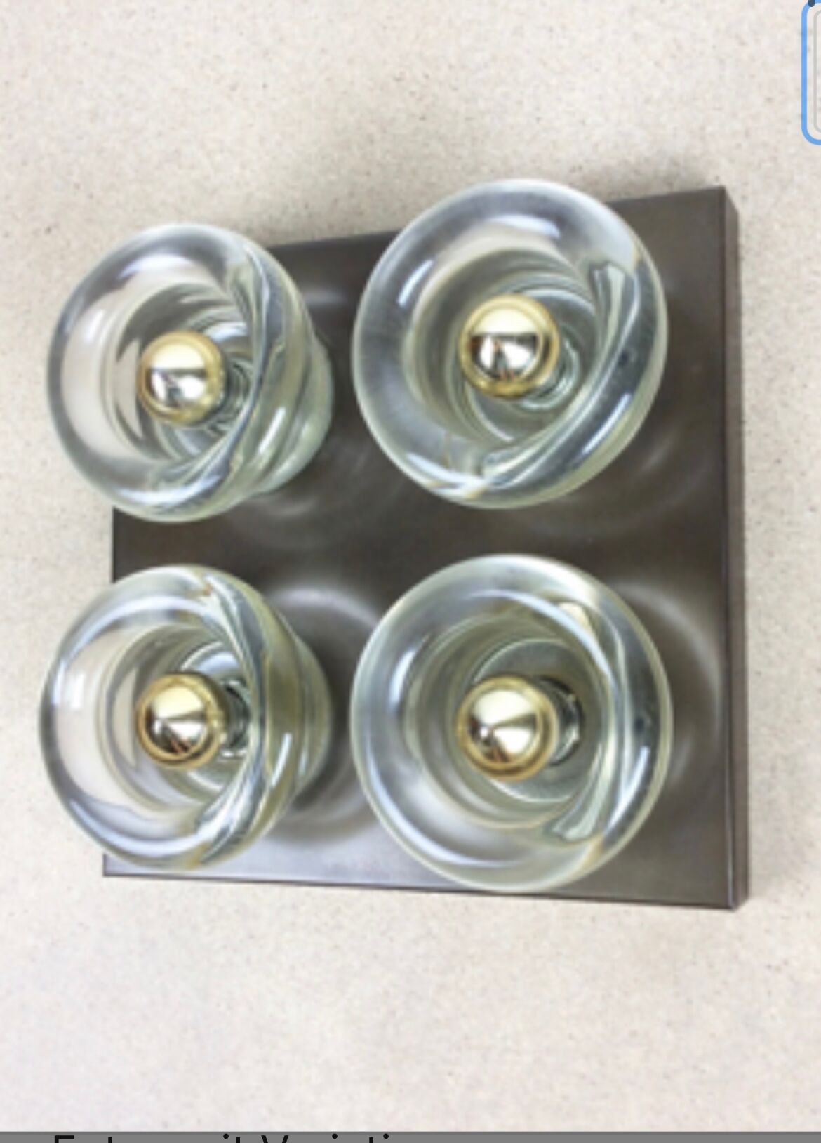 Copper modernist wall lights by Cosack Lights, Germany 70s