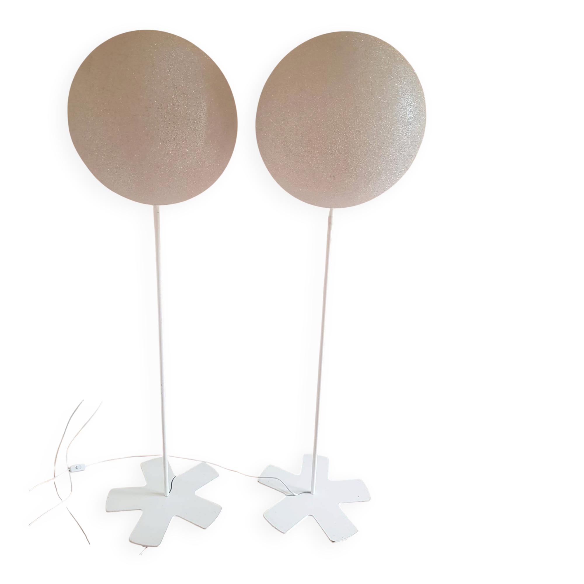 Pair of Iceglobe Floor lamps Lumen Center Italia
