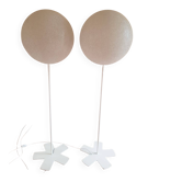 Pair of Iceglobe Floor lamps Lumen Center Italia