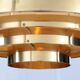 Vintage brass hanging lamp by Vereinigte Werkstatten Collection, 1960