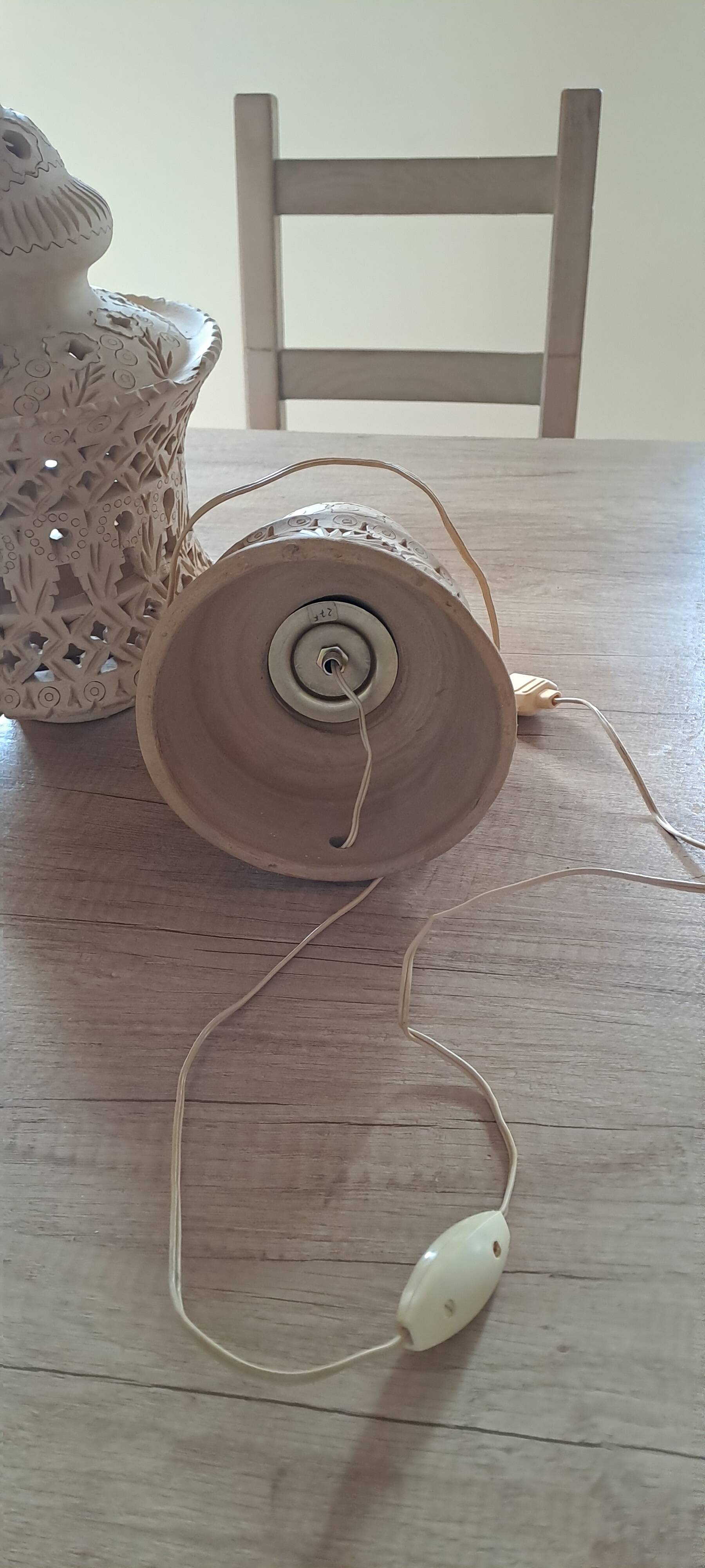 terracotta lamp