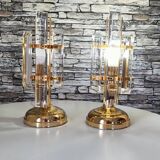 Paire de lampe venini made in italy 1990