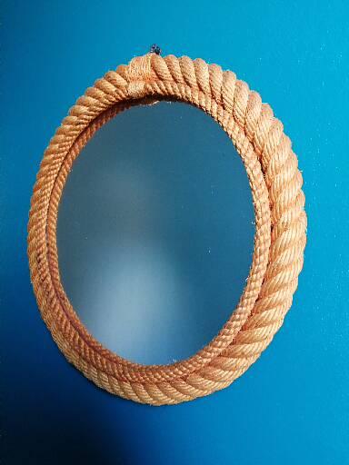 Vintage rope mirror