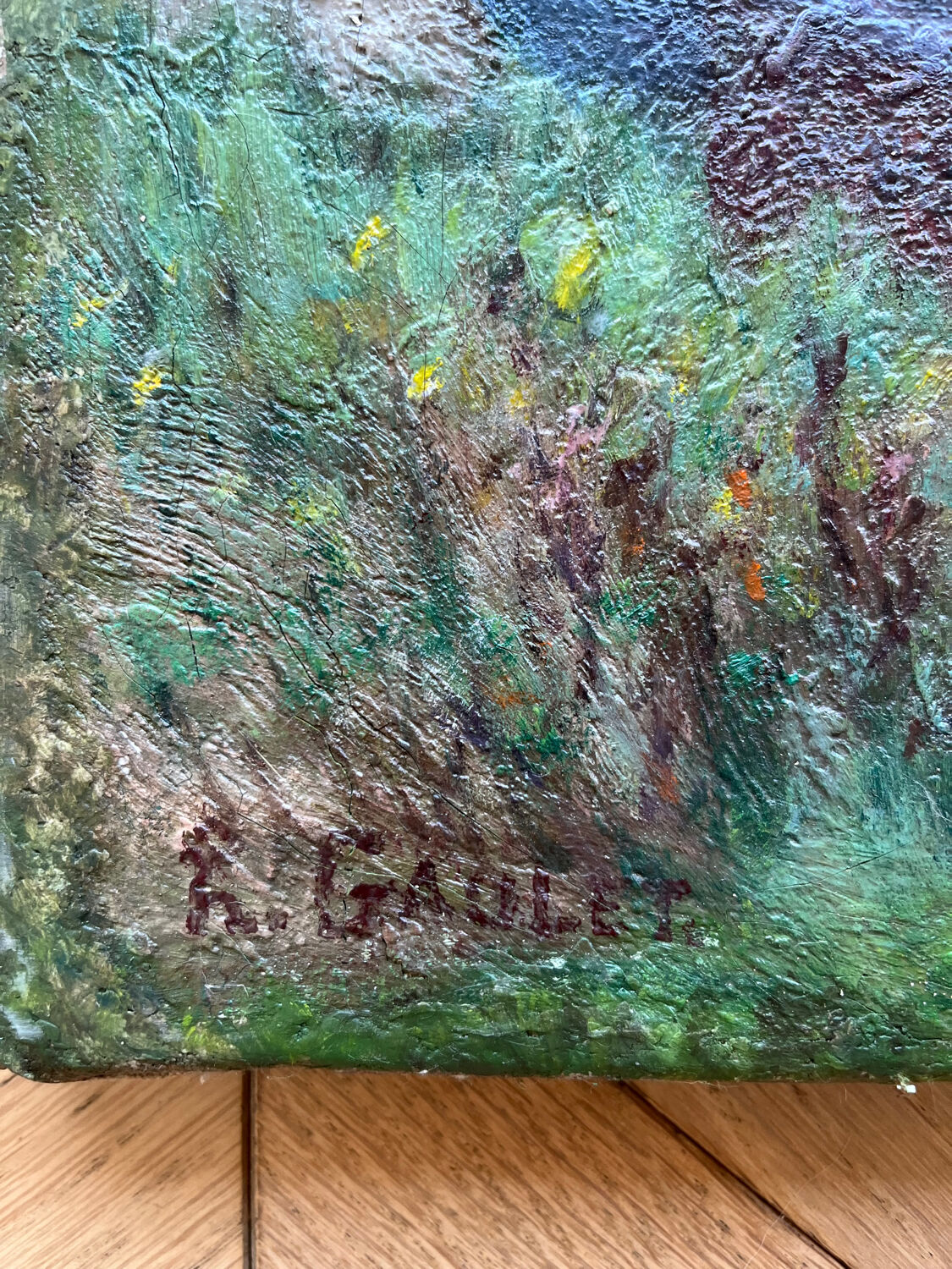 The port of Camaret, oil on canvas signed Henry Gaulet