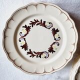 Assiettes plates Salins France