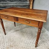 Antique table desk table dining table walnut 72x120 cm