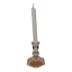 Crystal candle holder from val-saint-lambert