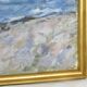 Oil painting on canvas with motif of beach and sea painted by sixten wiklund