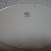 Plat ovale bleu roi Alfred Meakin