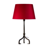 Wrought iron tripod table lamp