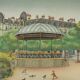 Bernard Vercruyce: The Park Kiosk, original signed lithograph