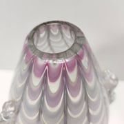 Lilac and Transparent Murano Glass Vase by Alberto Donà, Italy