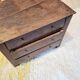 Small antique wooden workshop cabinet with 3 drawers