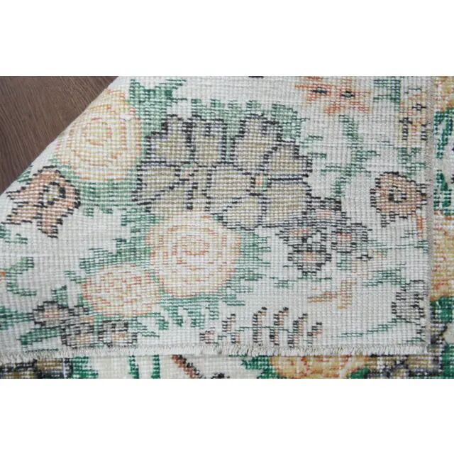 1970s Vintage Turkish Hand-Knotted Area Rug 86x177