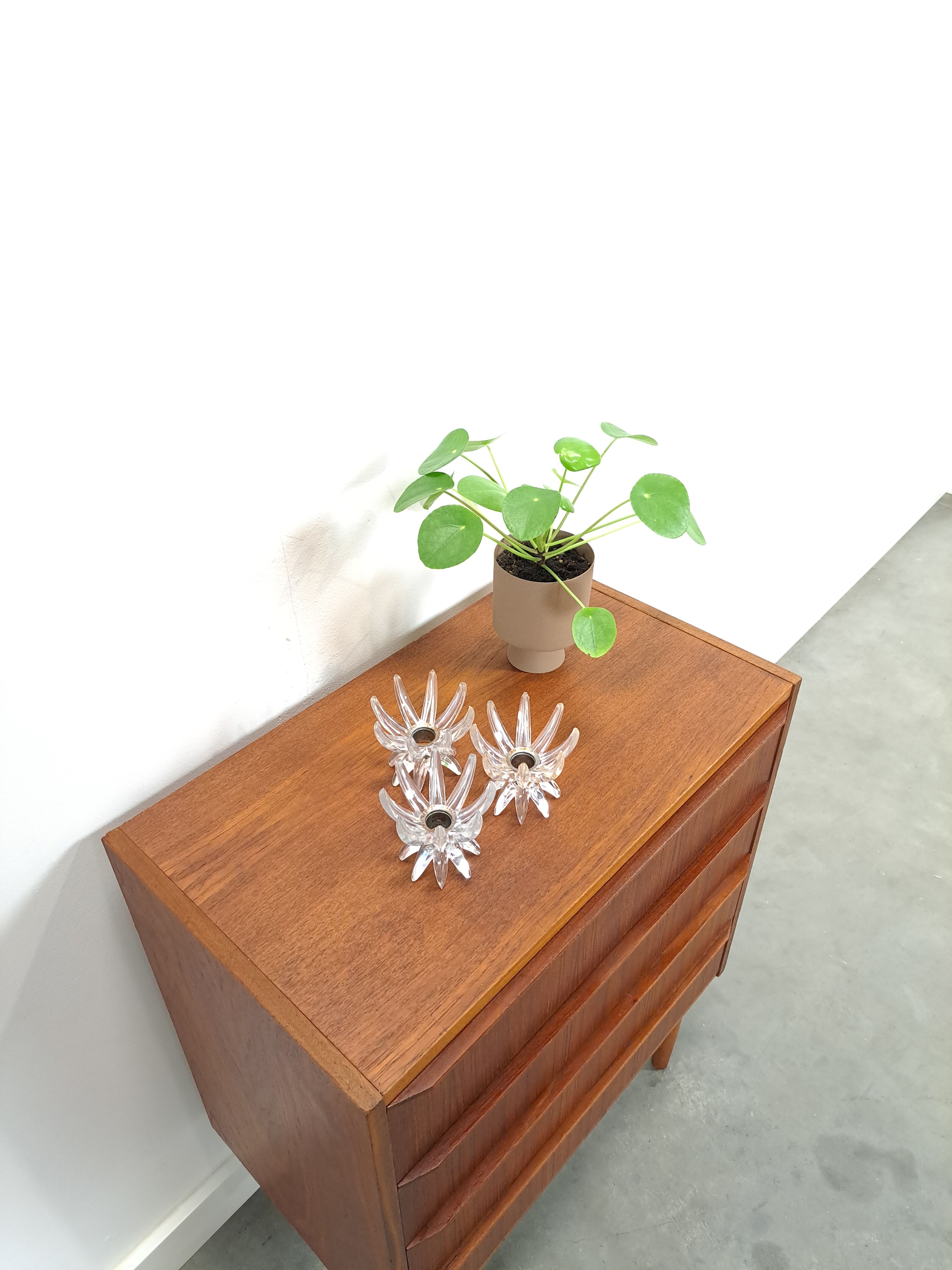 Danish teak chest of drawers with 4 drawers