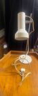 70s lamp, spotlight on white mat