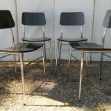 Set of 4 chairs formica 1960