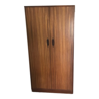 Scandinavian wardrobe vintage teak 1960-70's