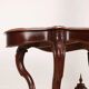 Table ancienne umbertine en acajou, Italie, fin XIXe siècle