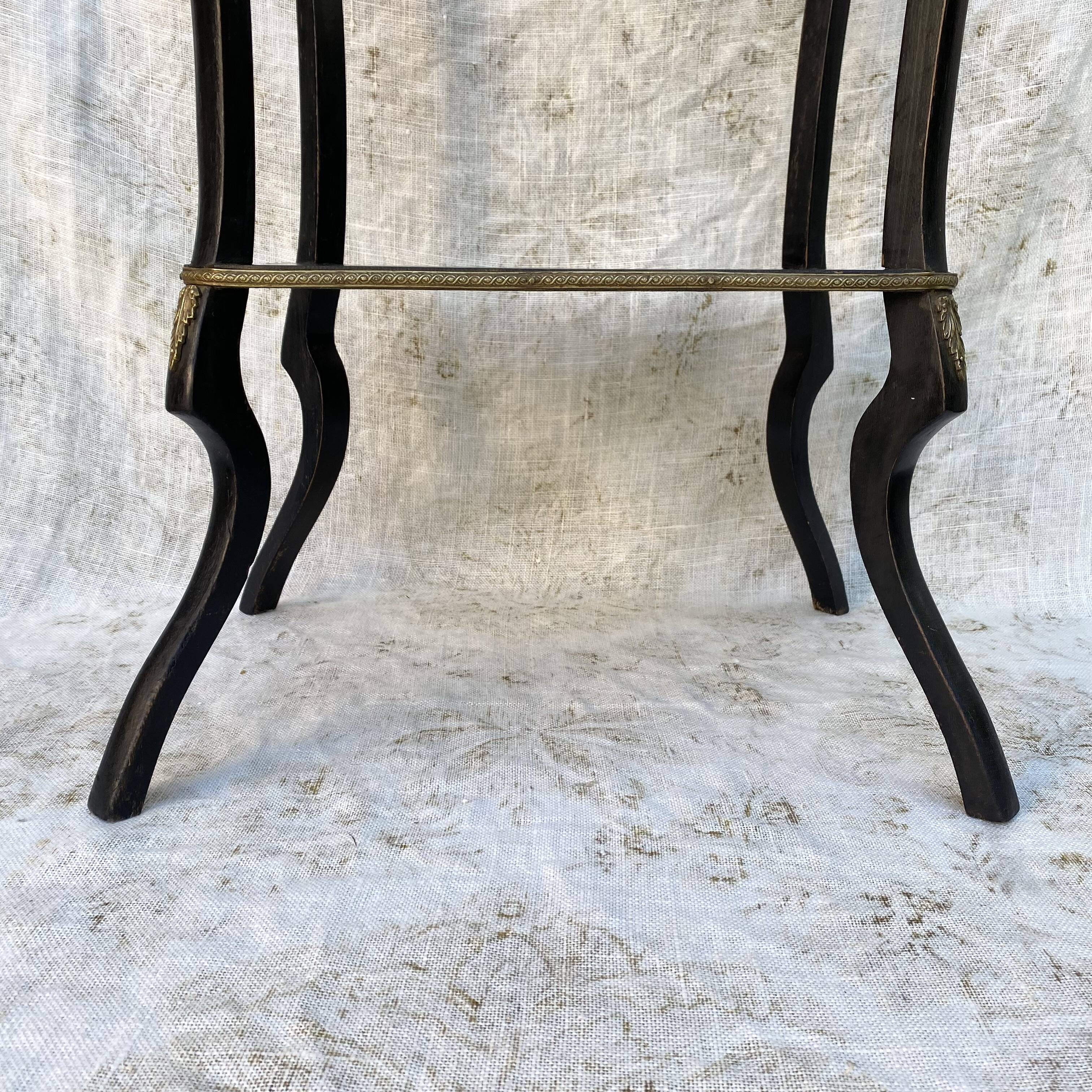 Side table, Napoleon III side table, marquetry