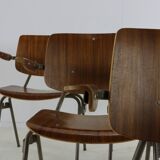 Set of six dining chairs by Kho Liang Ie for Car Katwijk