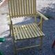 Lot de 4 fauteuils de jardin pliants en bois multicolore