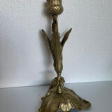Bougeoir  art nouveau en laiton