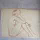 Female nude drawing