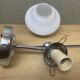 Minimalist white glass wall sconce lamp