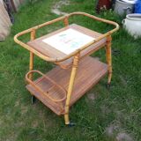 Service or bar rolling vintage 1960/70 bamboo
