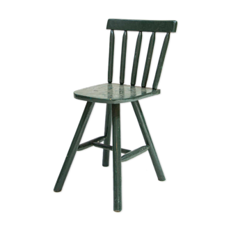 Vintage green wood chair
