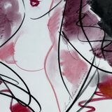 Henri Matchavariani (VOGUE illustrator) (1939) Fashion drawing. Contribution for Vogue 1987